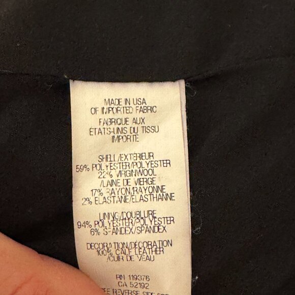 Helmut Lang Women's Hooded Shell Jacket - L Black Moto / Bomber, wool leather - Picture 13 of 13